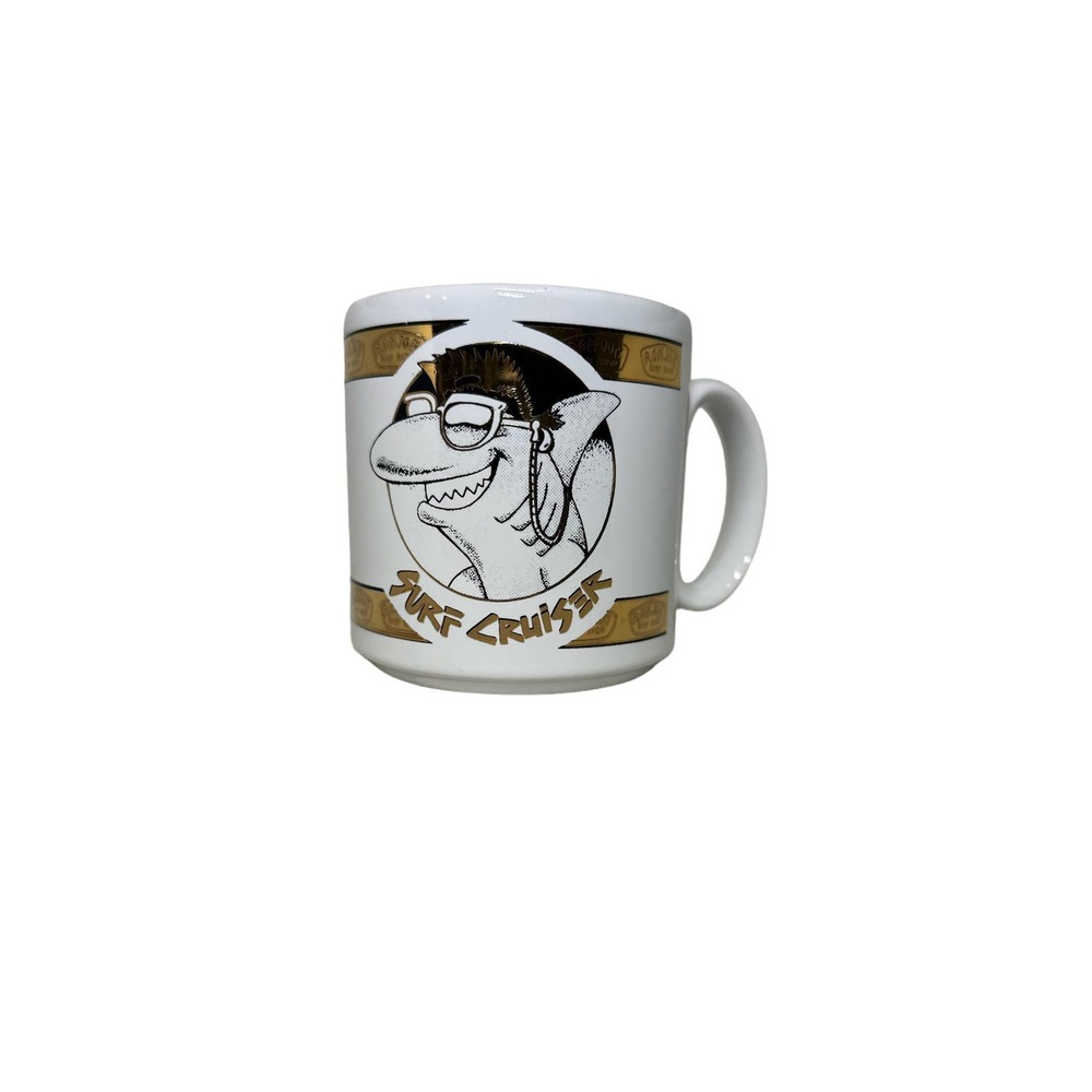 Ron Jon Surf Shop Cocoa Beach Souvenir Surf Cruiser Coffee Mug 22K Gold